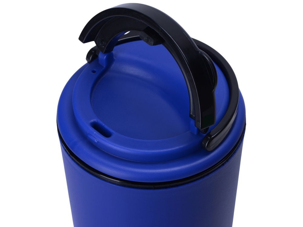 Стакан-тамблер Moment с кофейной крышкой, 350 мл, синий-3