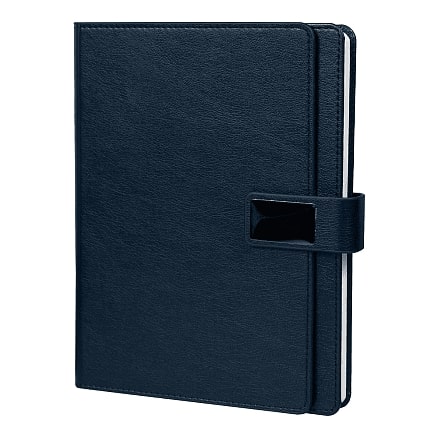 Ежедневник в суперобложке Country Alfa Mocco Business Edition B5 в подарочной коробке, Синий-2
