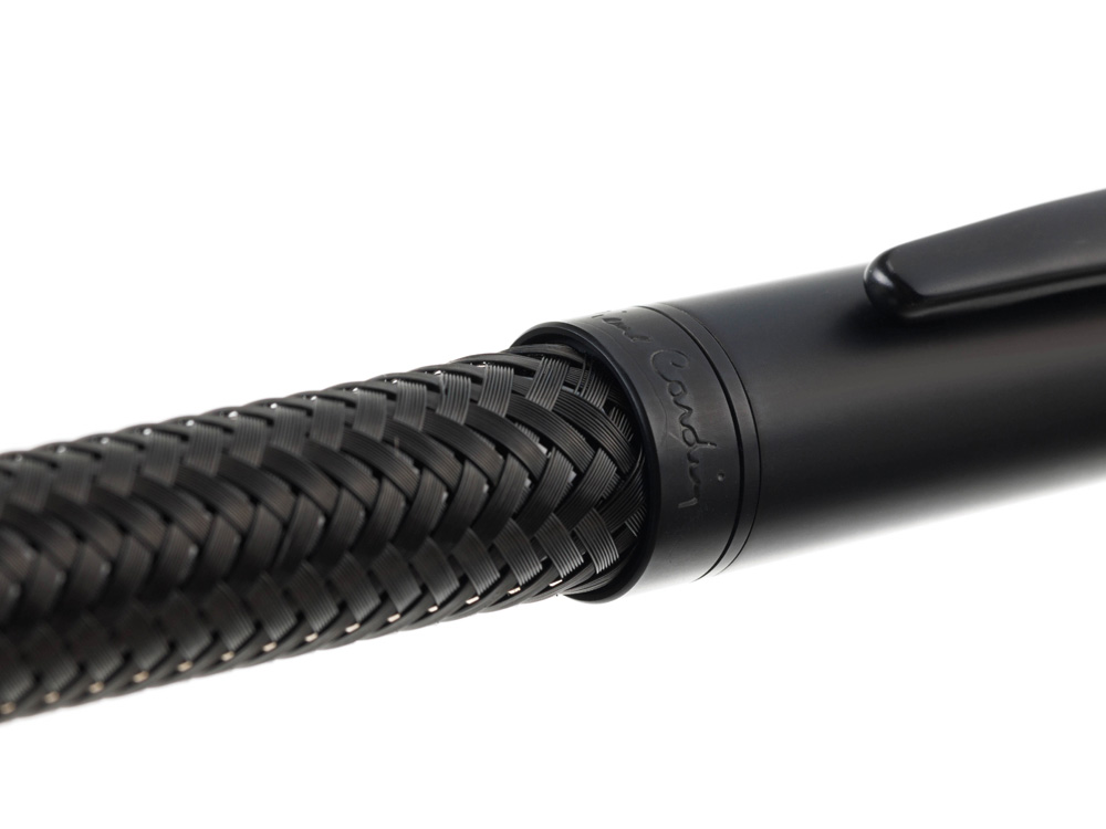 Ручка шариковая Pierre Cardin TISSAGE, цвет - черный. Упаковка B-1-3