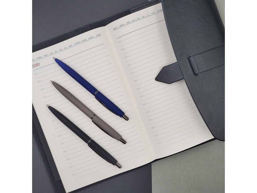 Ручка металлическая шариковая San Remo, софт-тач, 1.0 мм, синий-3