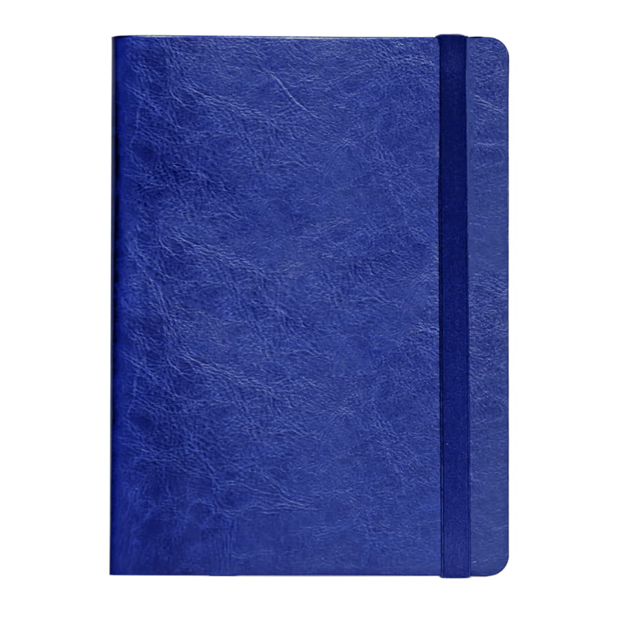 Ежедневник недатированный Boomer, А5,  синий ройал, кремовый блок в линейку, без обреза, синий ройал-1