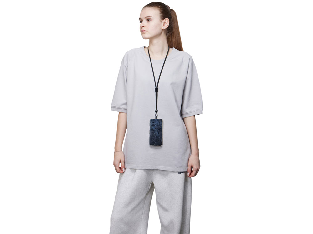 Ремешок на шею для телефона Риксо, черный-5