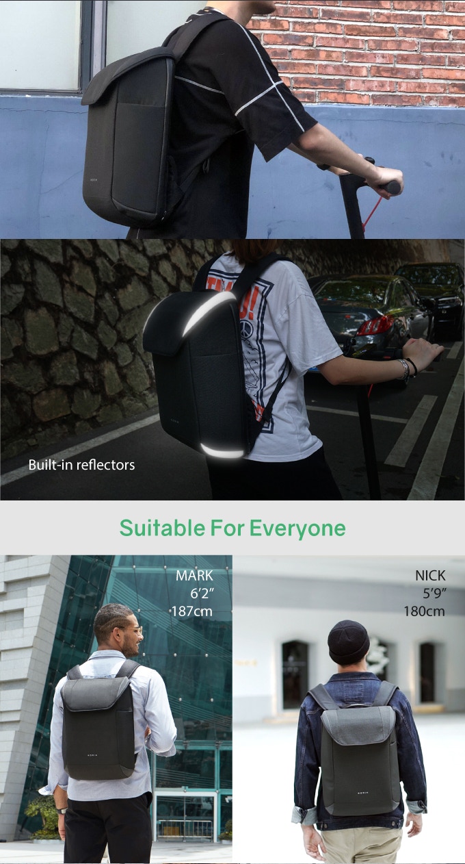 Рюкзак ClickPack X 45х32х15,5 см, с клапаном, черный-31