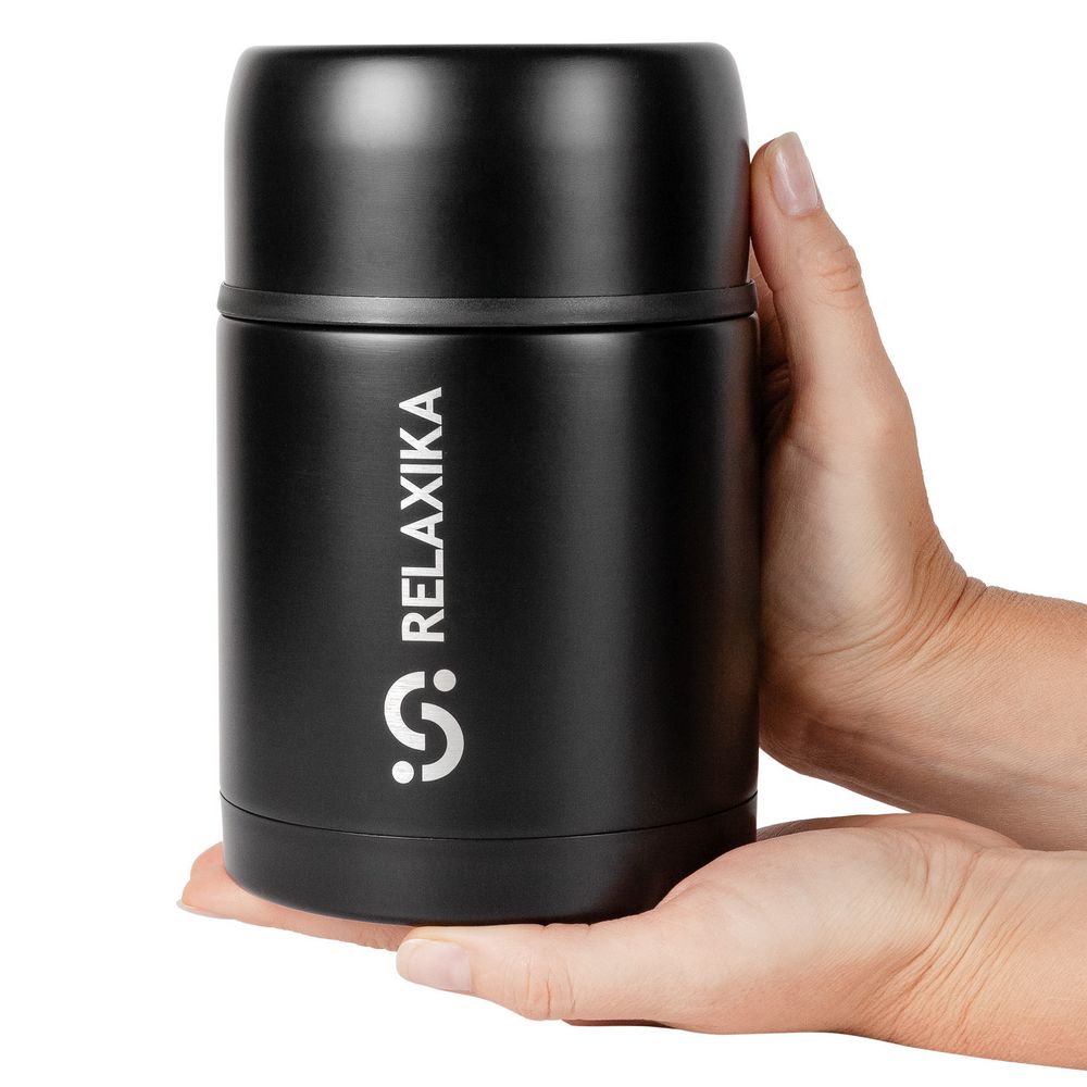 Термос для еды Relaxika 700, черный-3