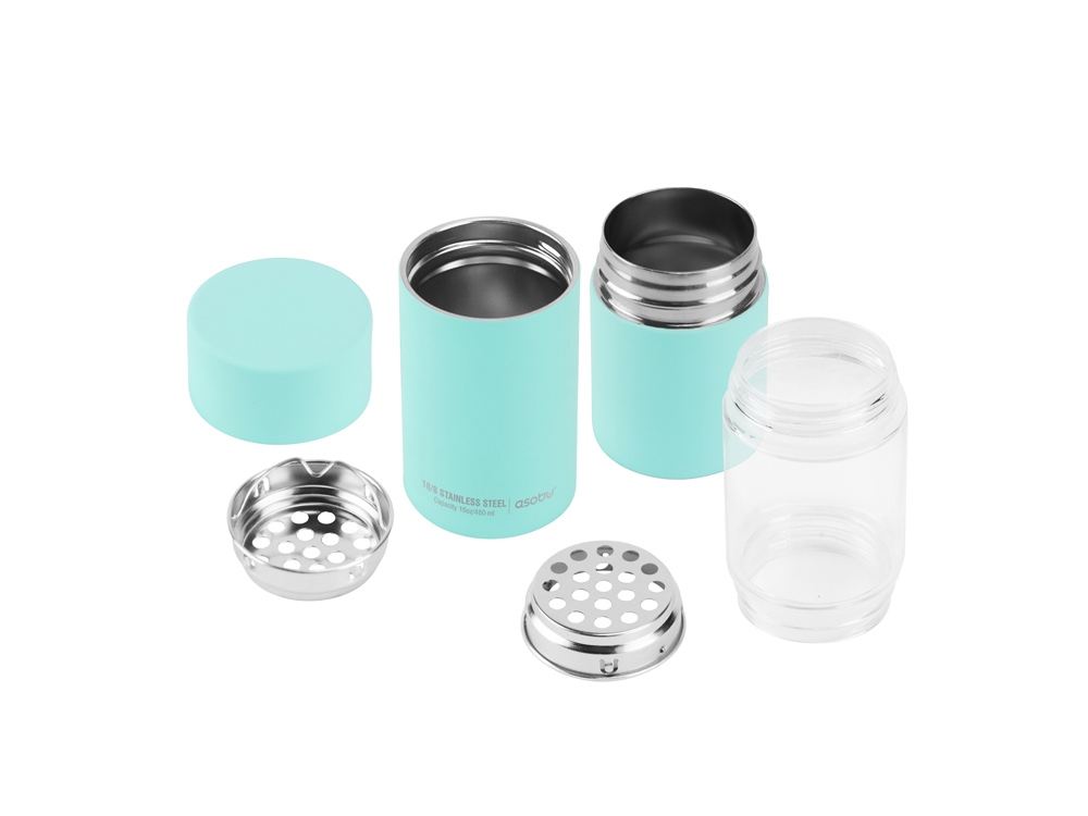 Бутылка для воды FLAVOUR U SEE, 460 мл, бирюзовый-3