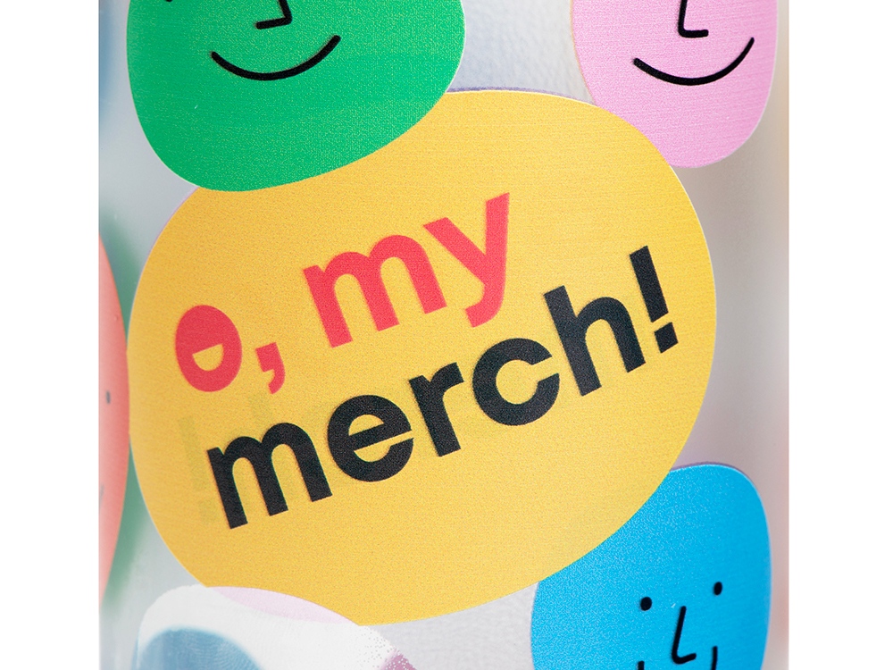 Стеклянная бутылка с бамбуковой крышкой Foggy, 600мл, серый Cool gray 7C (УФ- печать)-2