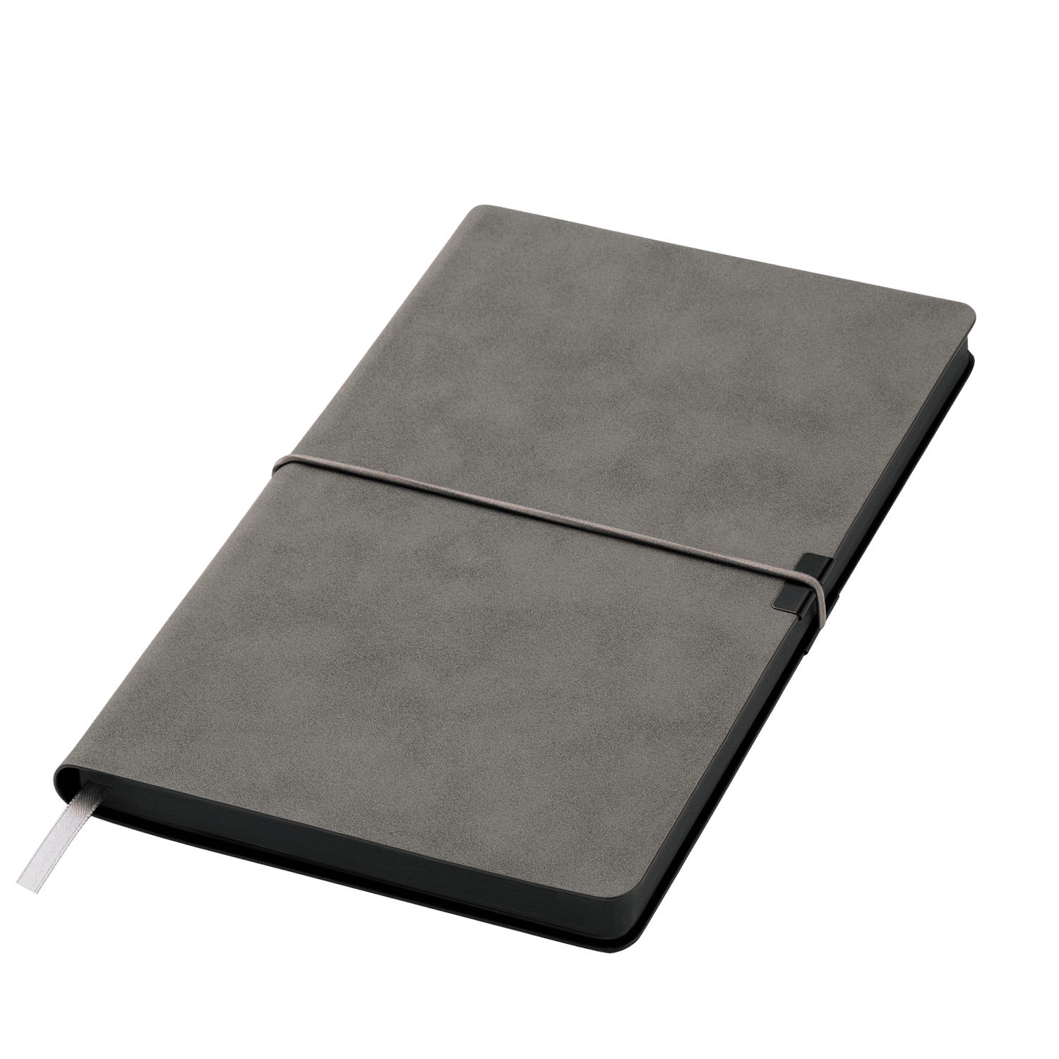 Ежедневник In Velour недатированный, серый-0