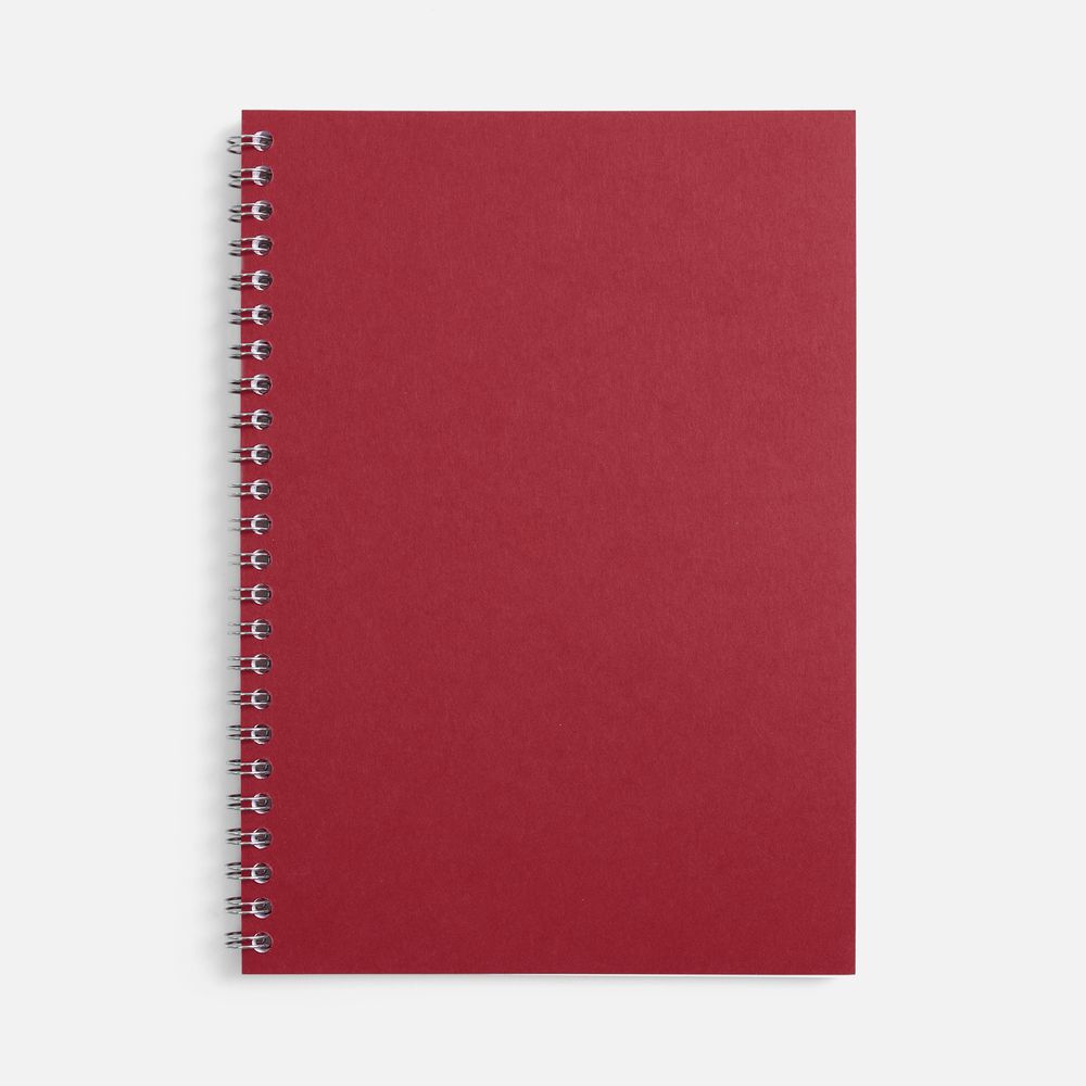 Блокнот Salvador в клетку, красный ver.2-2