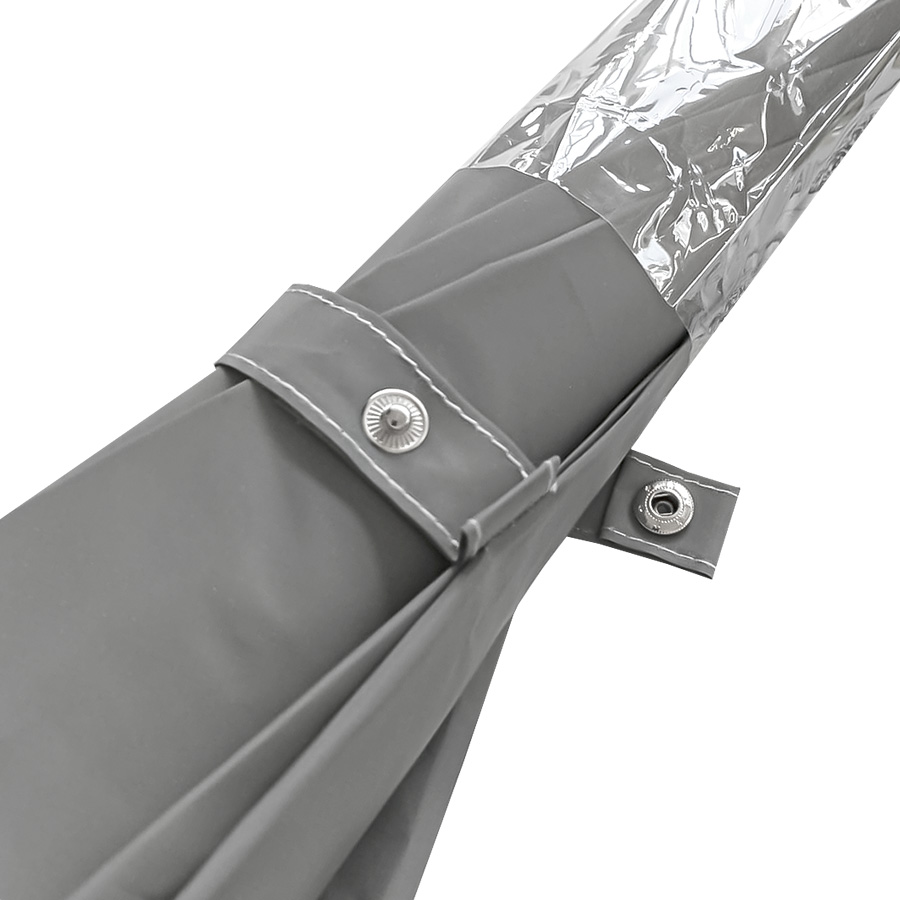 Зонт-трость "Reflect", полуавтомат, светоотражающий серый , серый-6