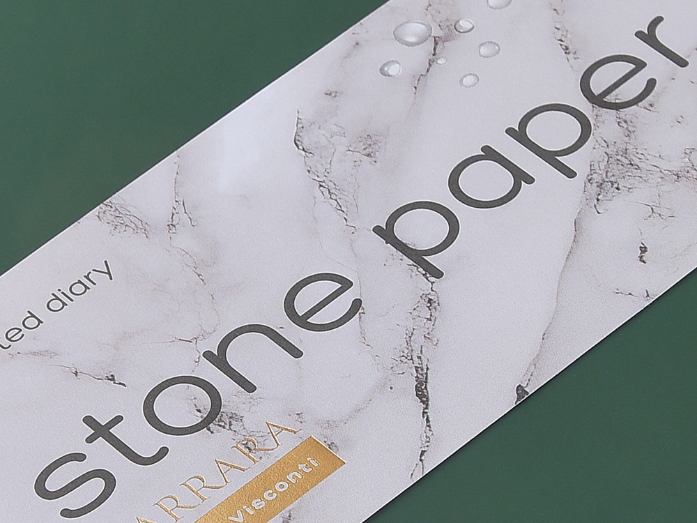 Ежедневник с каменной бумагой недатированный А5 Carrara, зеленый-6