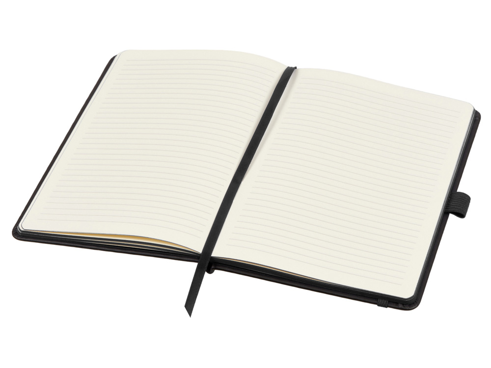 Блокнот ColorNote Black, твердая обложка A5, 80 листов, черный-1