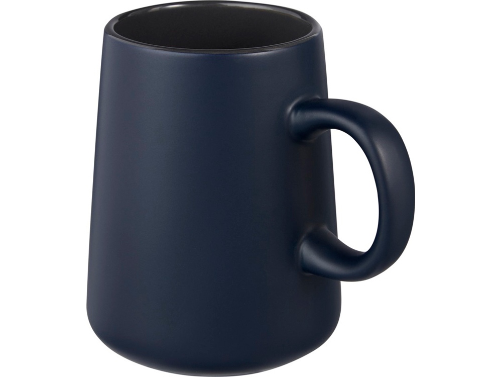 Керамическая кружка Joe объемом 450 мл , темно-синий-0
