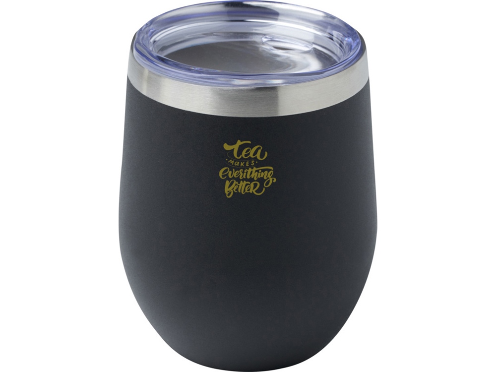 Corzo медная чашка с вакуумной изоляцией, сертифицированная согласно RCS, 350 мл - сплошной черный-7