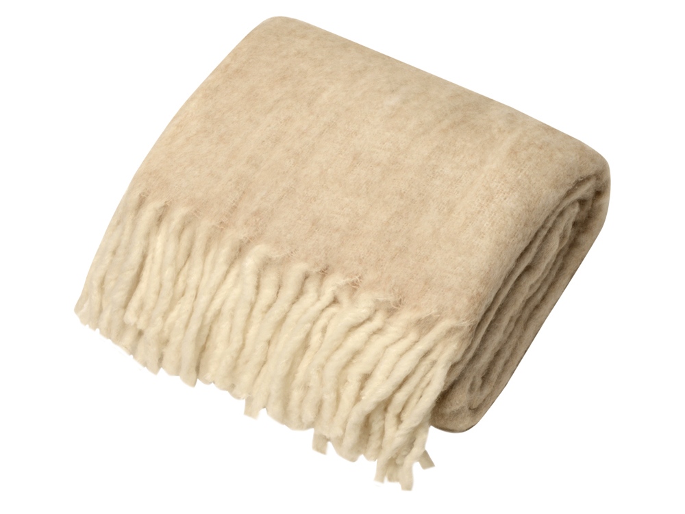 Плед Warmy с шерстью, бежевый-1