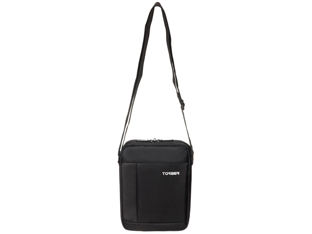 Сумка кросс-боди TORBER, черный, нейлон, 21,5 х 17 х 6 см-5