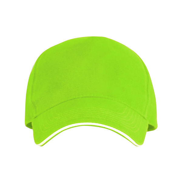 Бейсболка 5-панельная ERIS, Светло-зеленый-0