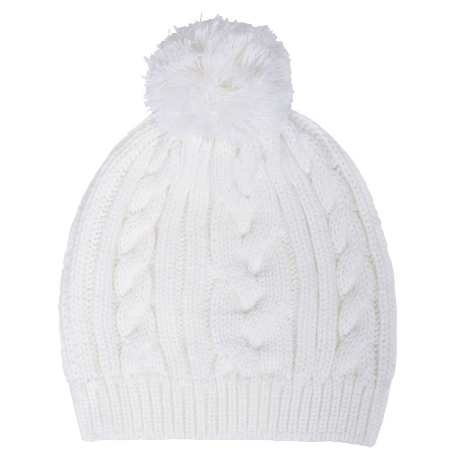 Шапка IRISH с помпоном, белый-0