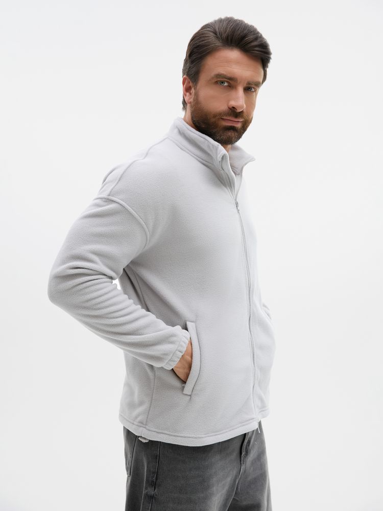 Куртка флисовая унисекс Nebo, светло-серая-3