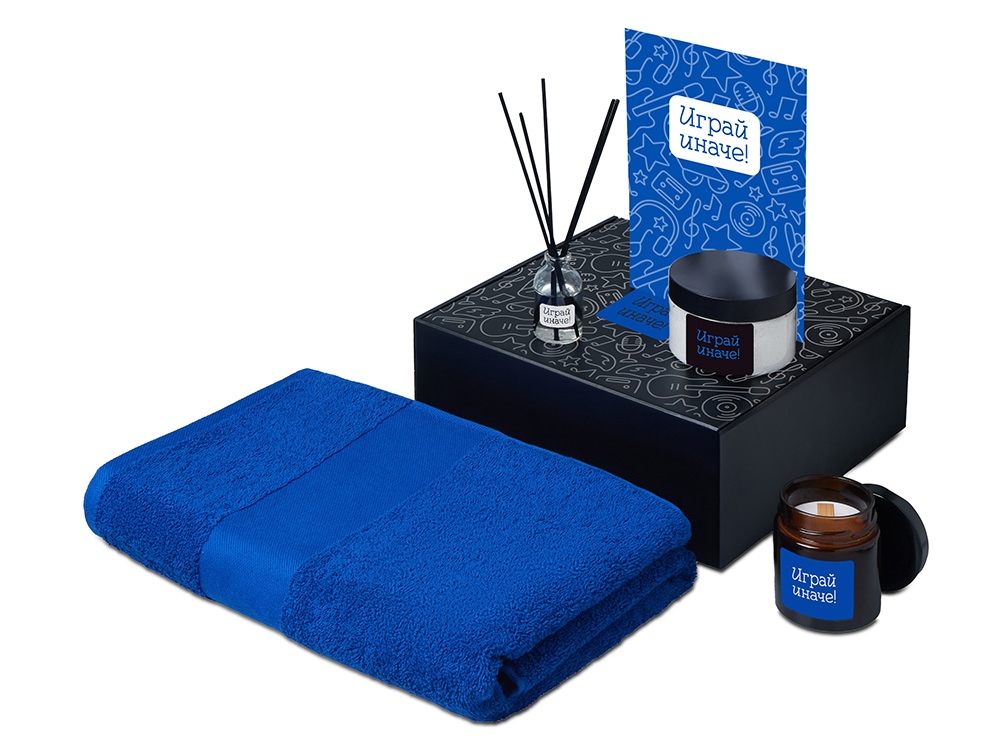 Подарочный набор Re:y. Care с полотенцем, солью для ванны и диффузором-0