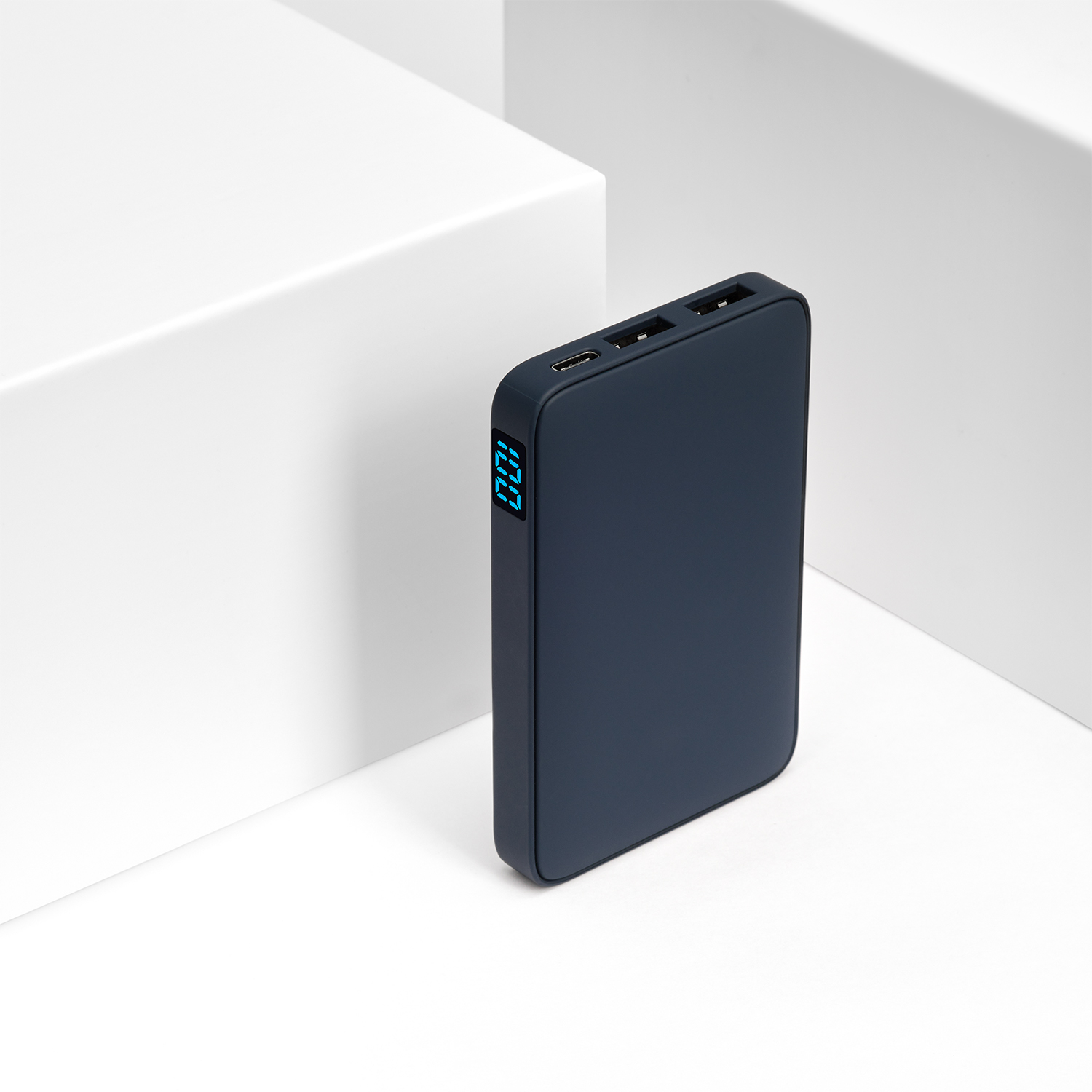 Внешний аккумулятор с подсветкой Анкор (Ancor) 5000 mAh, синий-7