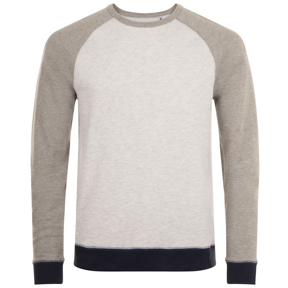 Толстовка унисекс Sandro, светло-серый меланж с темным меланжем-0