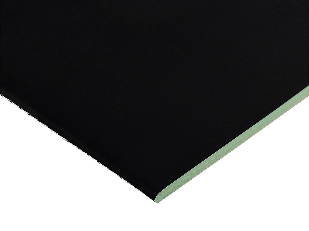 Бизнес-тетрадь А5 Pragmatic Contrast, 40 листов в клетку, черный с салатовым срезом-1