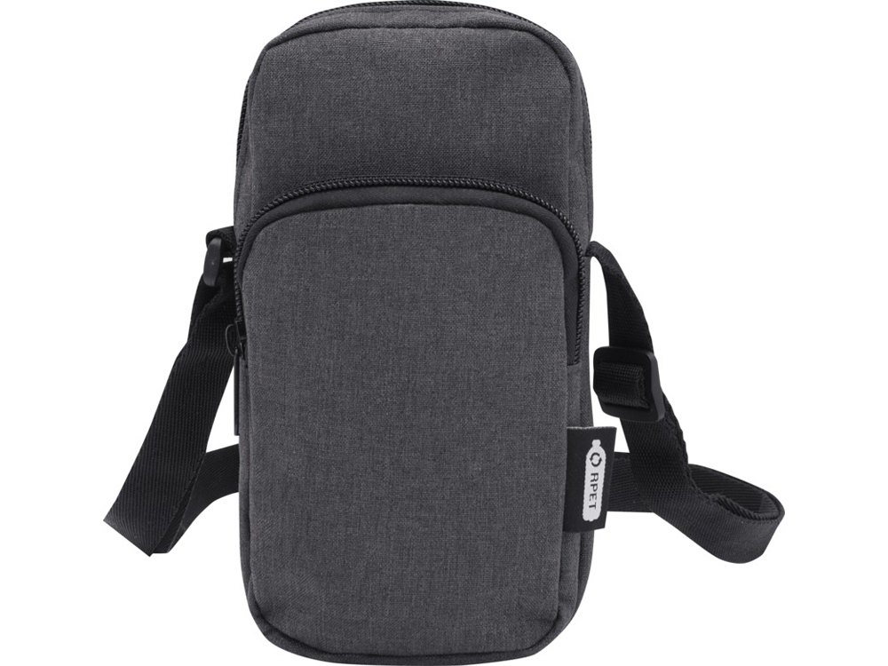 Сумка для телефона Ross из переработанного материала, древесный уголь-1