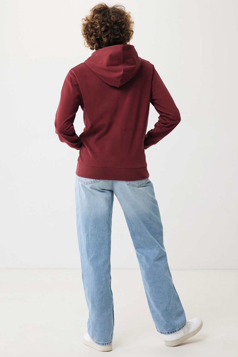 Худи на молнии Iqoniq Abisko из переработанного хлопка, унисекс, 340 г/м²-12