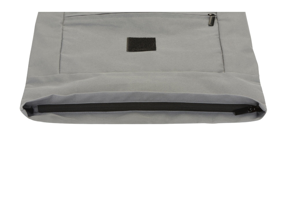 Рюкзак на липучке Vel из переработанного пластика, серый-10