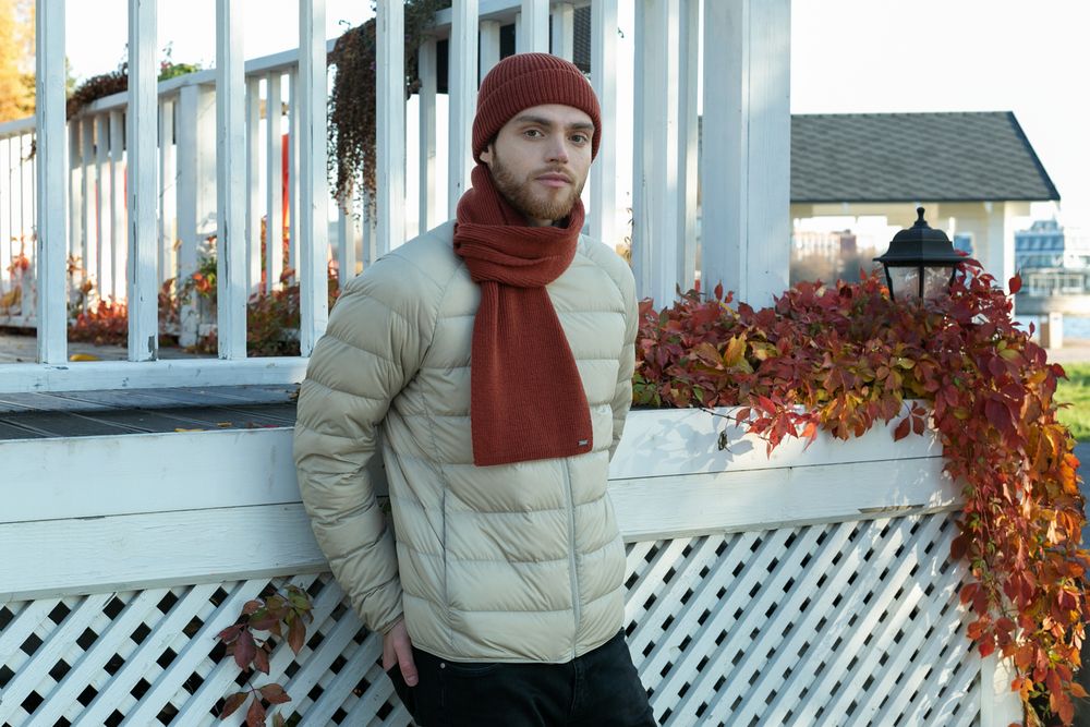 Шапка Bernard, коричневая (терракота)-4