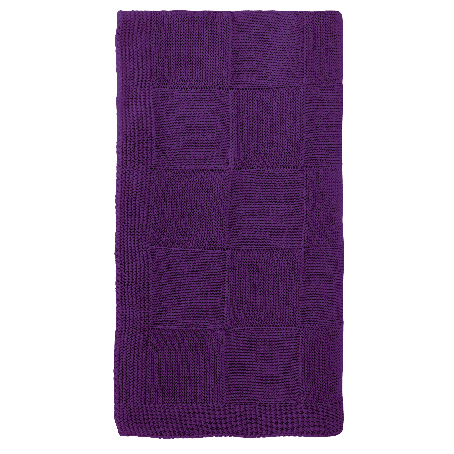 Плед Cella вязаный, фиолетовый (без подарочной коробки)-1