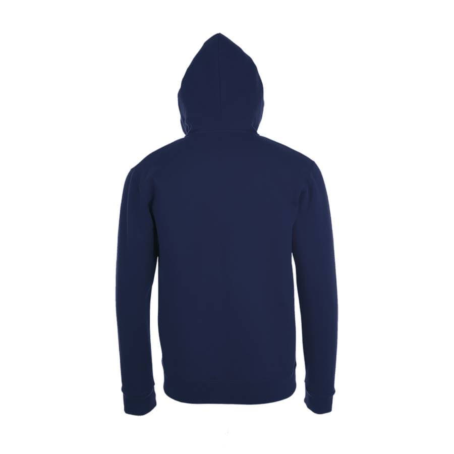 Толстовка худи унисекс на молнии STONE 260, темно-синий-6