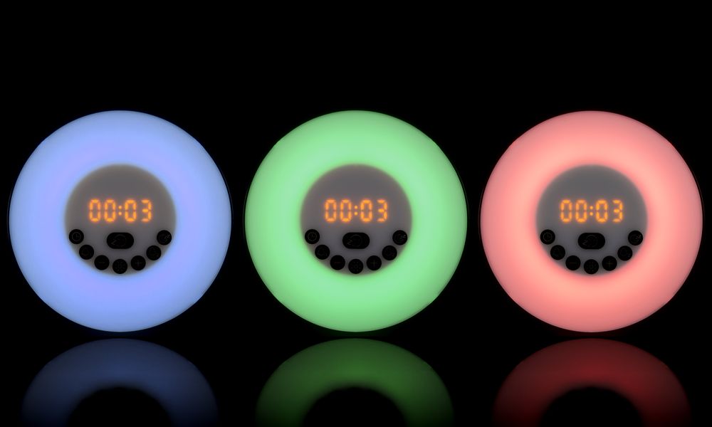 Лампа-колонка со световым будильником dreamTime, ver.2, черная-5