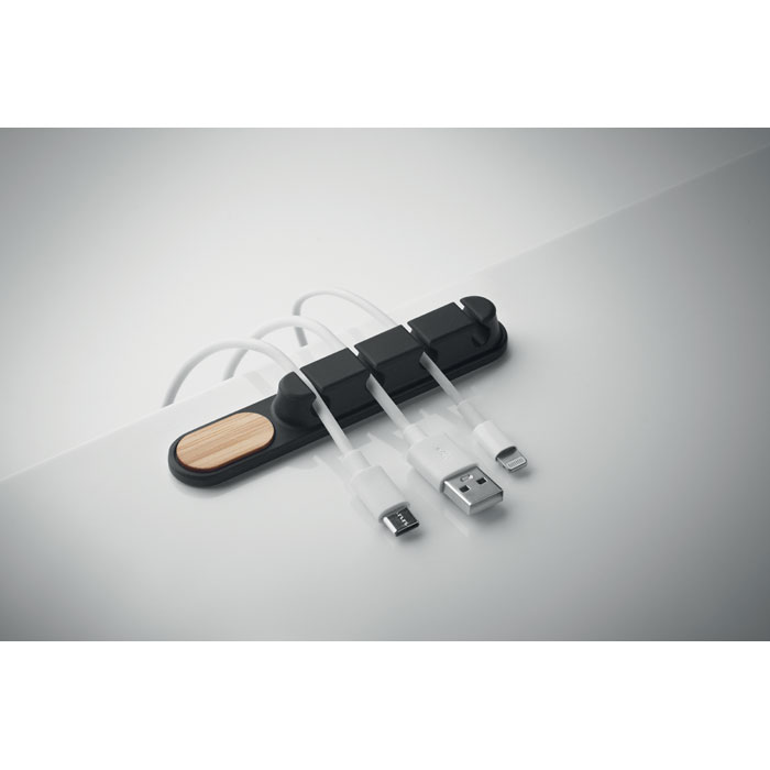 Держатель для проводов, черный-3