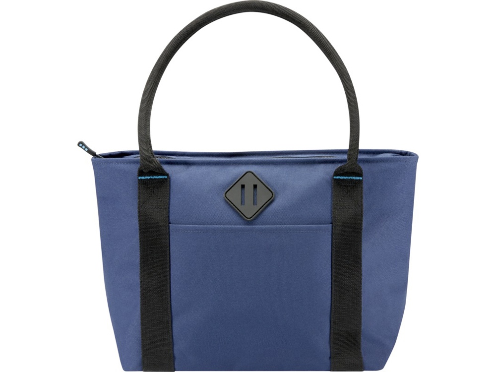 Сумка-холодильник Repreve Ocean на 12 б. из ПЭТ-пластика, соответствующего стандарту GRS, темно-синий-1