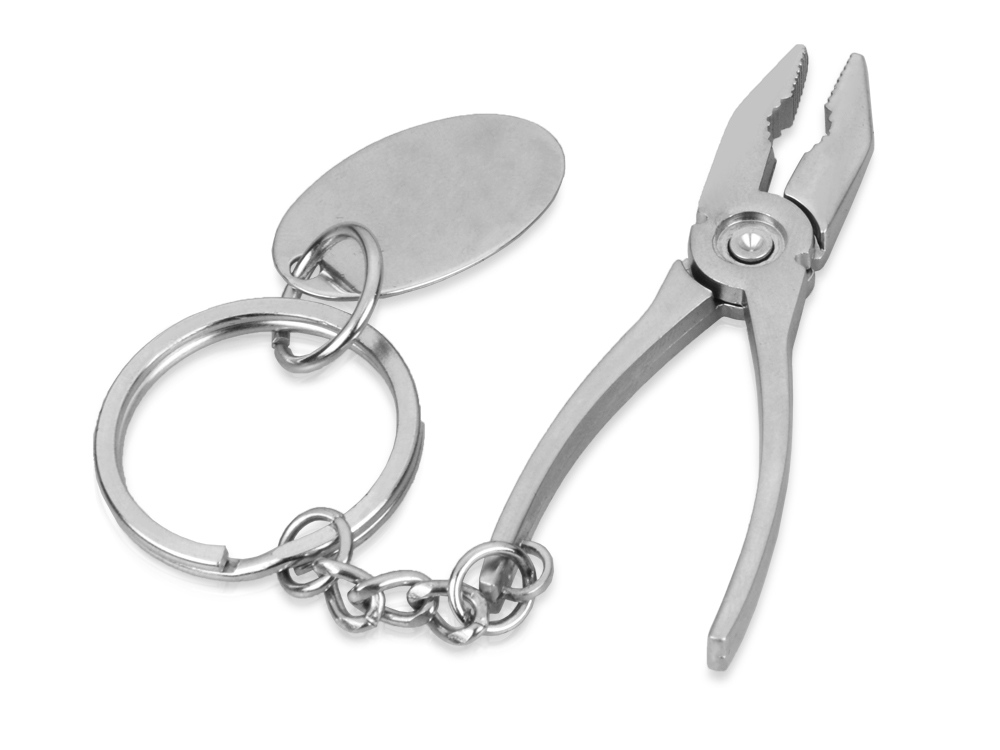 Брелок с шильдом Пассатижи, серебристый-0