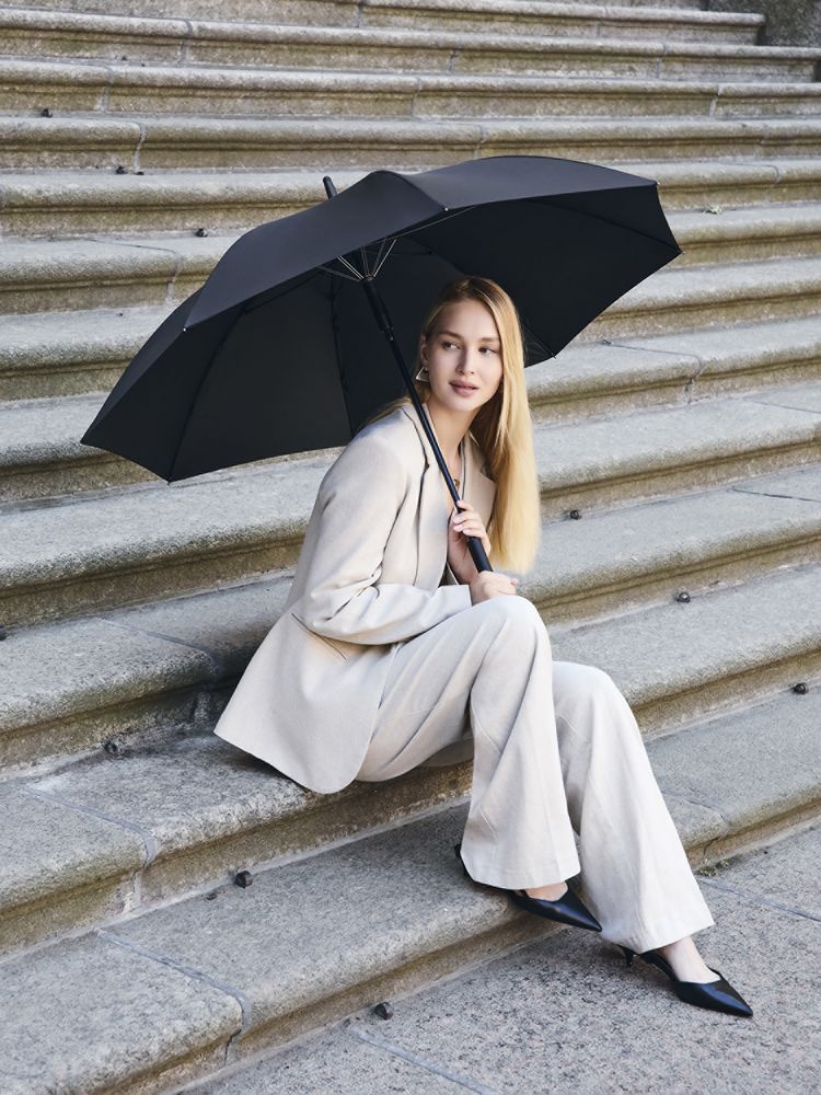 Зонт-трость Domelike, черный-2