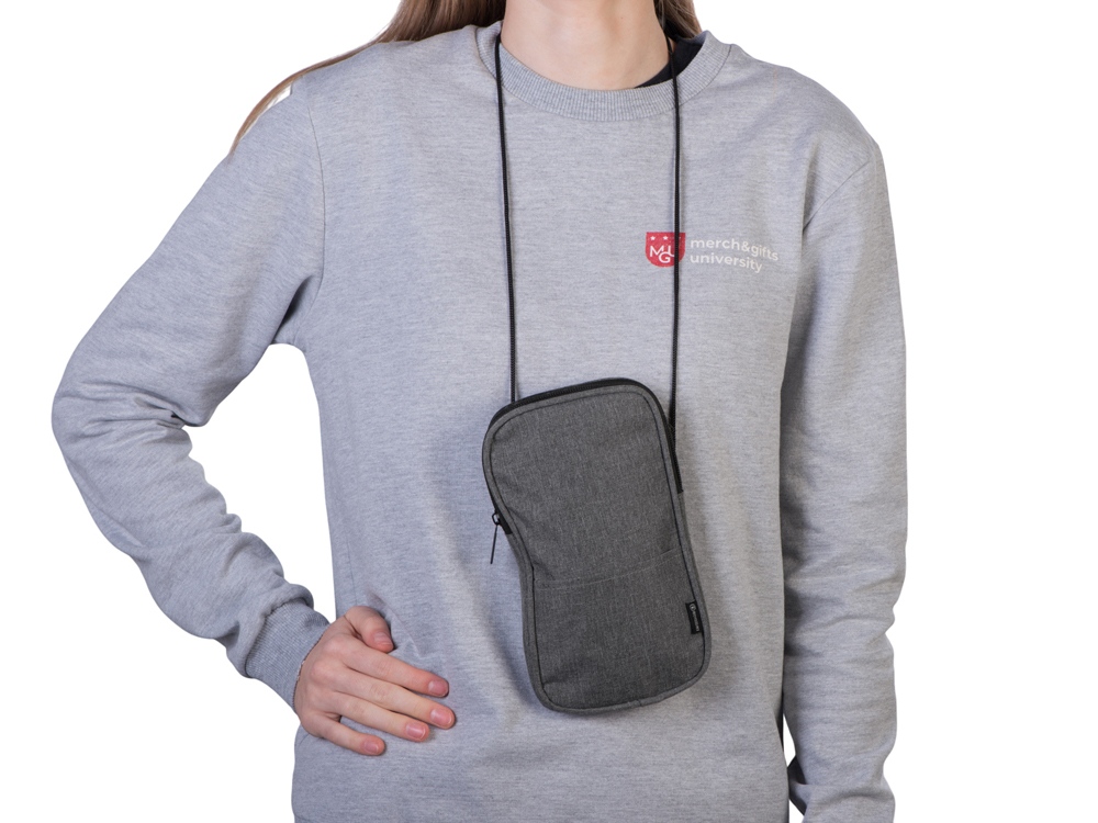 Сумка-чехол Suiper для телефона, серый меланж-4