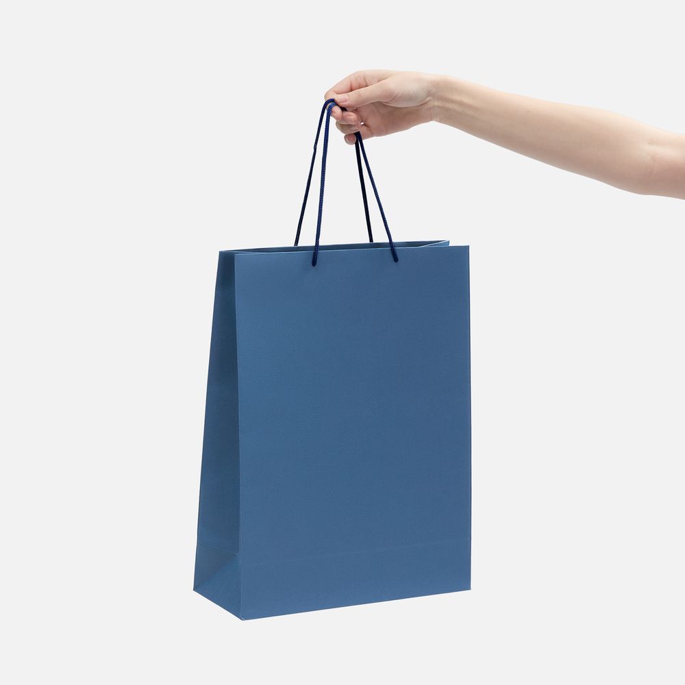Пакет бумажный Porta XL, синий-3