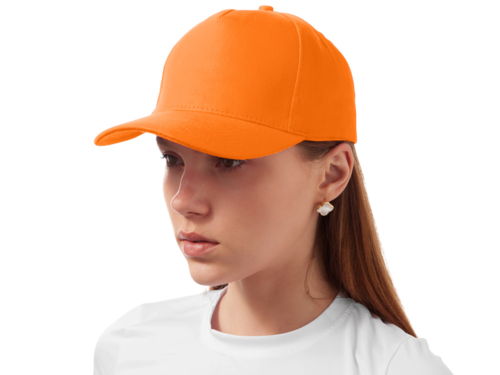 Бейсболка Florida 5-ти панельная, оранжевый-2