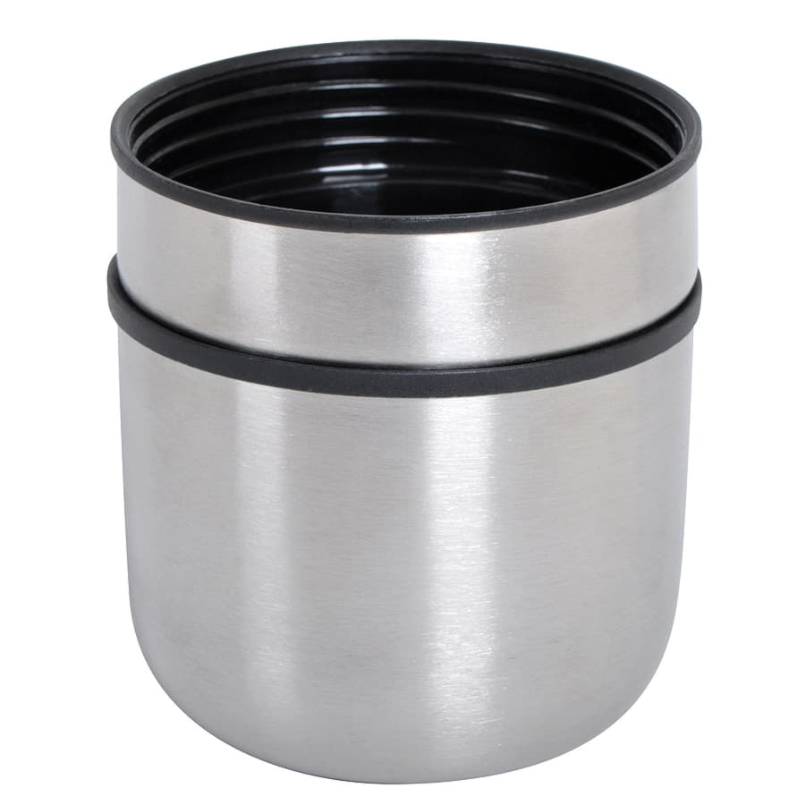 Термос ROMANTIC с двумя кружками, серебристый-1