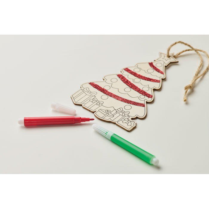 Елочка раскраска, древесный-7