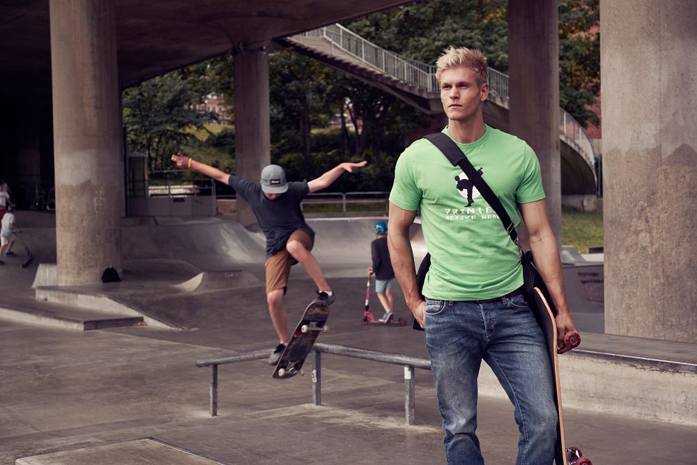 Футболка мужская Heavy, желтая-3