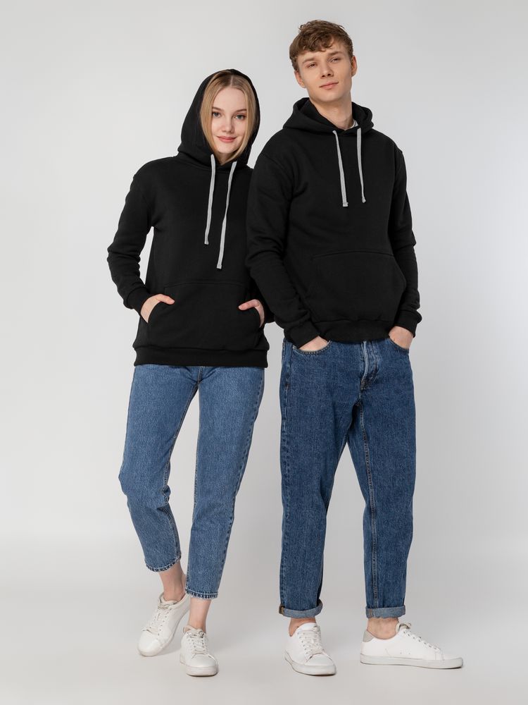 Толстовка с капюшоном Unit Kirenga Heavy, черная-7