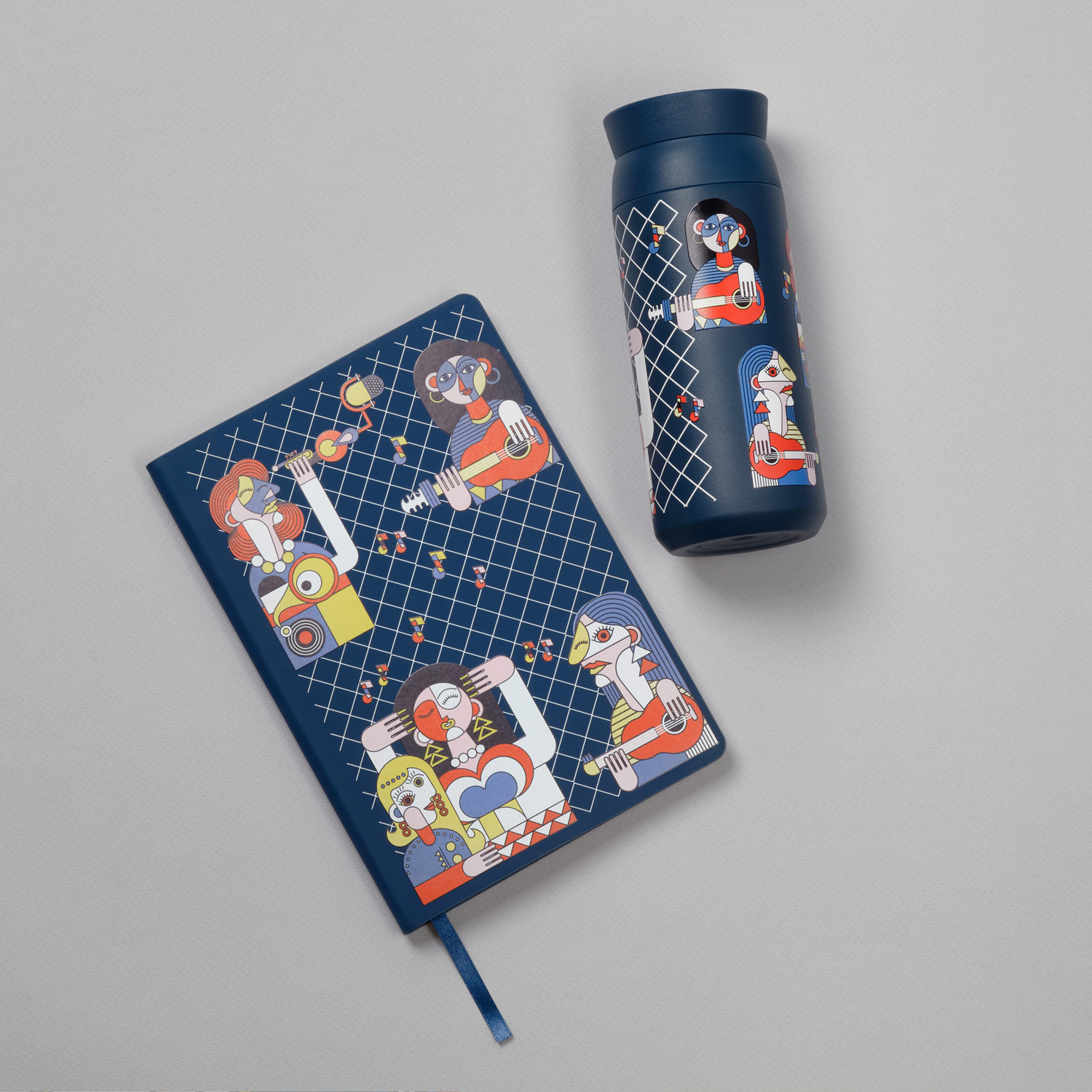 Термобутылка вакуумная герметичная Грейс (Grace), синяя-6