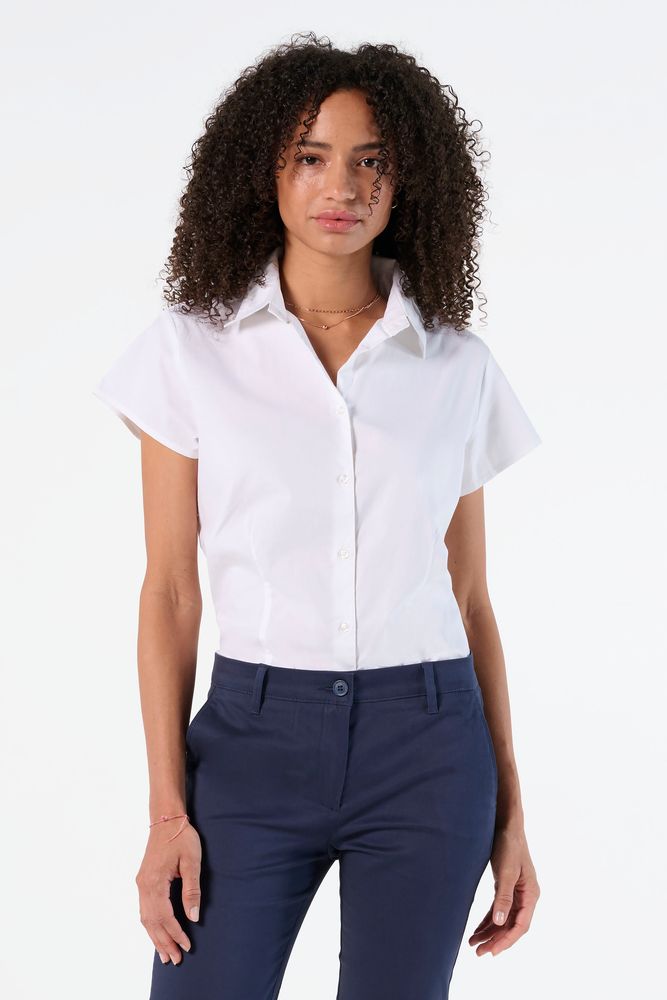 Рубашка женская с коротким рукавом Excess, черная-4