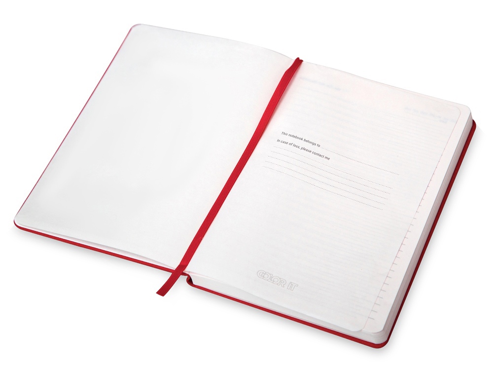 Бизнес-блокнот С3 софт-тач с магнитом, твердая обложка, 128 листов, красный-3