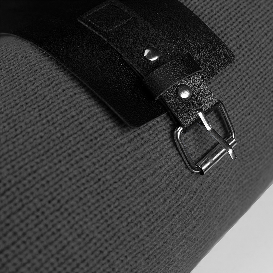 Плед  "Belt"; серый; 130 х 180 см; 100% акрил, с поясом, серый-3