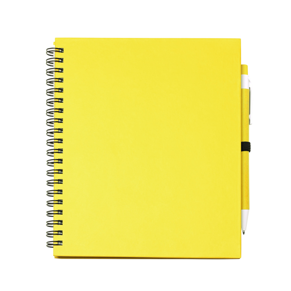 Блокнот Leynax с ручкой, Жёлтый-0