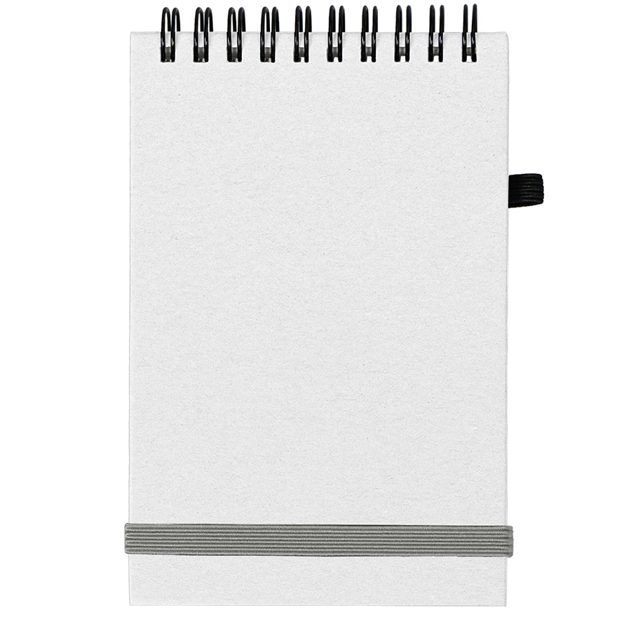 Блокнот на спирали MEMO, размер 95х145 мм,белый, блок в клетку, белый-1